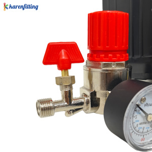 Válvula Reguladora de Control de Presión para Bomba de Aire de Alta Resistencia con Manómetro y Válvula de Seguridad, Piezas de Compresor de Aire al por Mayor - Product Image 2