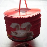 Lanterne en papier de cylindre d'orgue chinois suspendue pliable d'impression personnalisée de haute qualité pour noël, fête, festival, décoration
