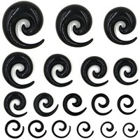 Lot de 30 dilatateurs d'oreilles en acrylique de tailles variées, tunneaux d'expansion, plugs coniques pour piercing, pour femmes, idéal pour mariage et fête