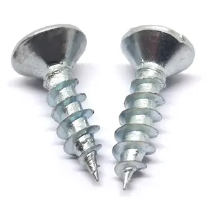 #4 X 1/2" #6 X 1/2" #6 X 3/4" #8 X 3/4" Gold Colour <strong>Screw</strong> Flat Head <strong>Phillips</strong> <strong>Wood</strong> <strong>Screw</strong> Countersunk Self Tapping <strong>Screw</strong> - Product Image 4