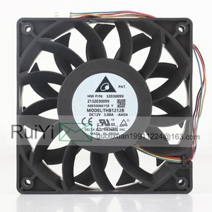Delta 24V 48V DC12V 3.00A AC EC 12025 120x120x25MM 12CM Chasis ultraviolento Convertidor de volumen de aire alto Ventilador de refrigeración de la THB1212B-AH04 - Product Image 2