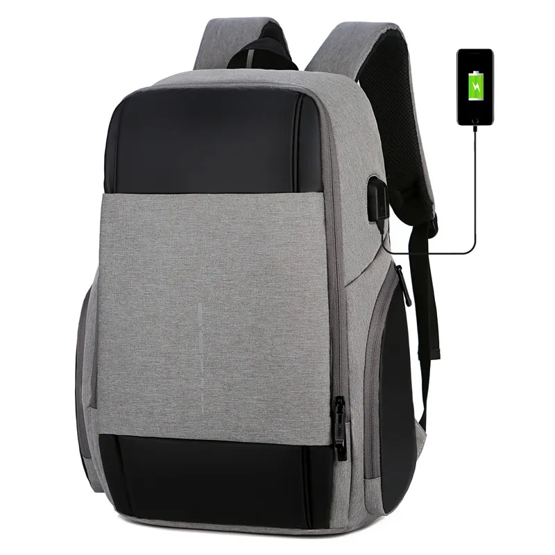 Dizüstü sırt çantası üreticisi özel Oem dayanıklı iş Usb Sac Oxford Zaino Uomo Mochilas Antirobos erkek Laptop sırt çantaları