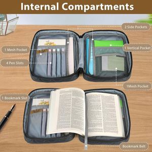 Funda para Biblia grande BSCI con asa resistente - Bolsa de transporte para Biblia y diario para mujeres con buena calidad - Product Image 3