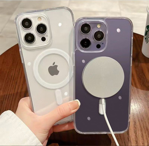 เคสโทรศัพท์ซิลิโคนผลิตในประเทศสำหรับสมาร์ทโฟนแอนดรอยด์  บางเฉียบ รองรับการชาร์จไร้สายแบบแม่เหล็ก  ช่องต่อแบบตัดแม่นยำ - Product Image 4