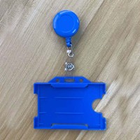 Porte-badge rétractable personnalisable avec logo, boucle facile à dérouler et support de carte d'identité en plastique durable