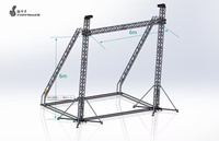 Système de treillis en aluminium OEM pour événements extérieurs, treillis de toit pour concerts, pour suspension, production ultra-rapide