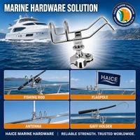Support de tige de montage sur rail réglable en acier inoxydable 316, pivotant à 360 degrés, matériel de bateau de yacht de 1 pouce