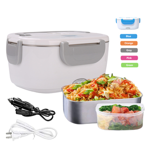 Scaldavivande elettrico 2 in 1 contenitore rimovibile in acciaio inossidabile con borsa isolante per ufficio auto - Product Image 1
