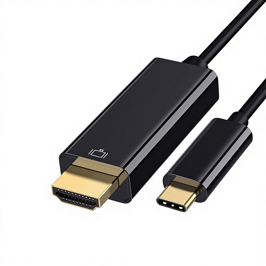 Black Type C to HD TV 4K30Hz