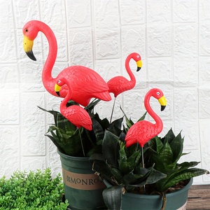 2 cái chân thép đồ trang trí ngoài trời màu hồng đỏ Flamingo vườn Stakes nhựa bền đồ trang trí sân ngoài trời trang trí nội thất bãi cỏ - Product Image 5