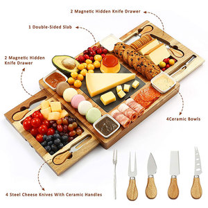 Planche à découper en <span class=keywords><strong>ardoise</strong></span> de fromage, simple, pour la <span class=keywords><strong>cuisine</strong></span>, avec couteau, vente en gros - Product Image 4
