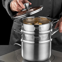 Usine Légumes Vapeur Pot 304 316 En Acier Inoxydable Boulettes Fruits De Mer Riz Cuisson Alimentaire Vapeur