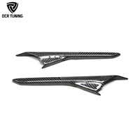 Grille latérale en carbone pour BMW F90 M5 Garniture de garde-boue en fibre de carbone Bouches d'aération de remplacement 2018 + Pièces de réglage