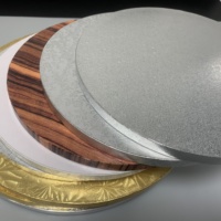 XJH – tambour à gâteau rond en carton doré, plaque de Base de gâteau, plateau tournant, Mousse, outil de décoration de gâteau