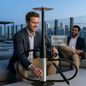 Narghilè in Alluminio con Confezione Regalo, Narghilè Elettrico Russo El Bomber Street Art Le Mans Kantana Hookah Shisha - Product Image 3