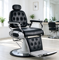 Chaise de barbier vintage robuste de qualité supérieure, inclinable et réglable, mobilier de salon hydraulique, chaise de barbier professionnelle
