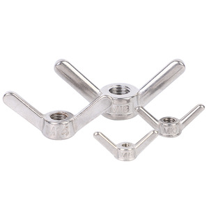 DIN 80701 304 316 Acero inoxidable M3 M4 M6 M8 M10 M12 Cuerno de oveja Apriete Tuerca larga Tuerca de mariposa - Product Image 5
