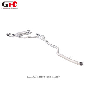 Escape OEM+ Valvetronic con acabado arenado para <span class=keywords><strong>BMW</strong></span> <span class=keywords><strong>330e</strong></span> <span class=keywords><strong>Hybrid</strong></span> G20 2.0T 2019-2026 con silenciador electrónico y puntas cuádruples cromadas - Product Image 2