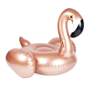 Flotteur de piscine gonflable flamant Rose, or Rose, pour cadeaux d'été, tendance