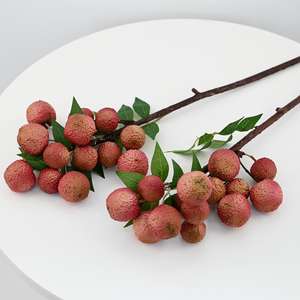 Bouquet de fleurs de fruits <span class=keywords><strong>litchi</strong></span> artificiels au toucher réel en gros laisse la maison graduation noë<span class=keywords><strong>l</strong></span> halloween <span class=keywords><strong>arbre</strong></span> de thanksgiving - Product Image 5