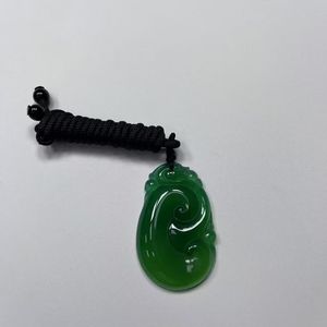 क्लासिक शैली प्राकृतिक एगेट जेडाइट ड्रैगन हेड पेलेंट शुभ आरा आकर्षण पार्टियों और बौद्ध उपहार गहने - Product Image 2