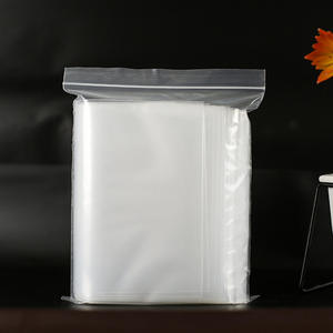 Plastik kemasan ritsleting plastik PE jelas dapat ditutup kembali emblem cetakan kustom pabrik tas kemasan ritsleting poli - Product Image 1