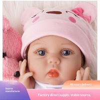 Muñeca Bebé Reborn de Vinilo Suave de 22 Pulgadas, Linda Muñeca de Simulación Realista