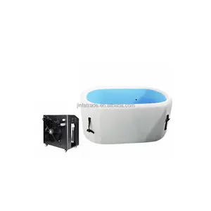 Pod pemulihan olahraga spa kolam mandi drop stitch pvc Cold Plunge ice pod portabel mandi es tiup dengan pendingin