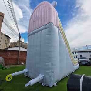 Château gonflable Yuedong Duck Pink Slide Park en PVC pour fêtes en plein air, toboggan aquatique pour tous les âges - Product Image 4