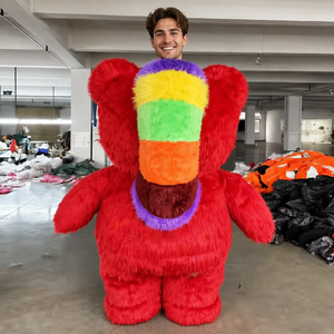 Vendita calda CE certificata per <span class=keywords><strong>Masha</strong></span> <span class=keywords><strong>e</strong></span> l'<span class=keywords><strong>orso</strong></span> mascotte Costume adulto peloso gonfiabile carino festa di carnevale panno per Halloween - Product Image 3