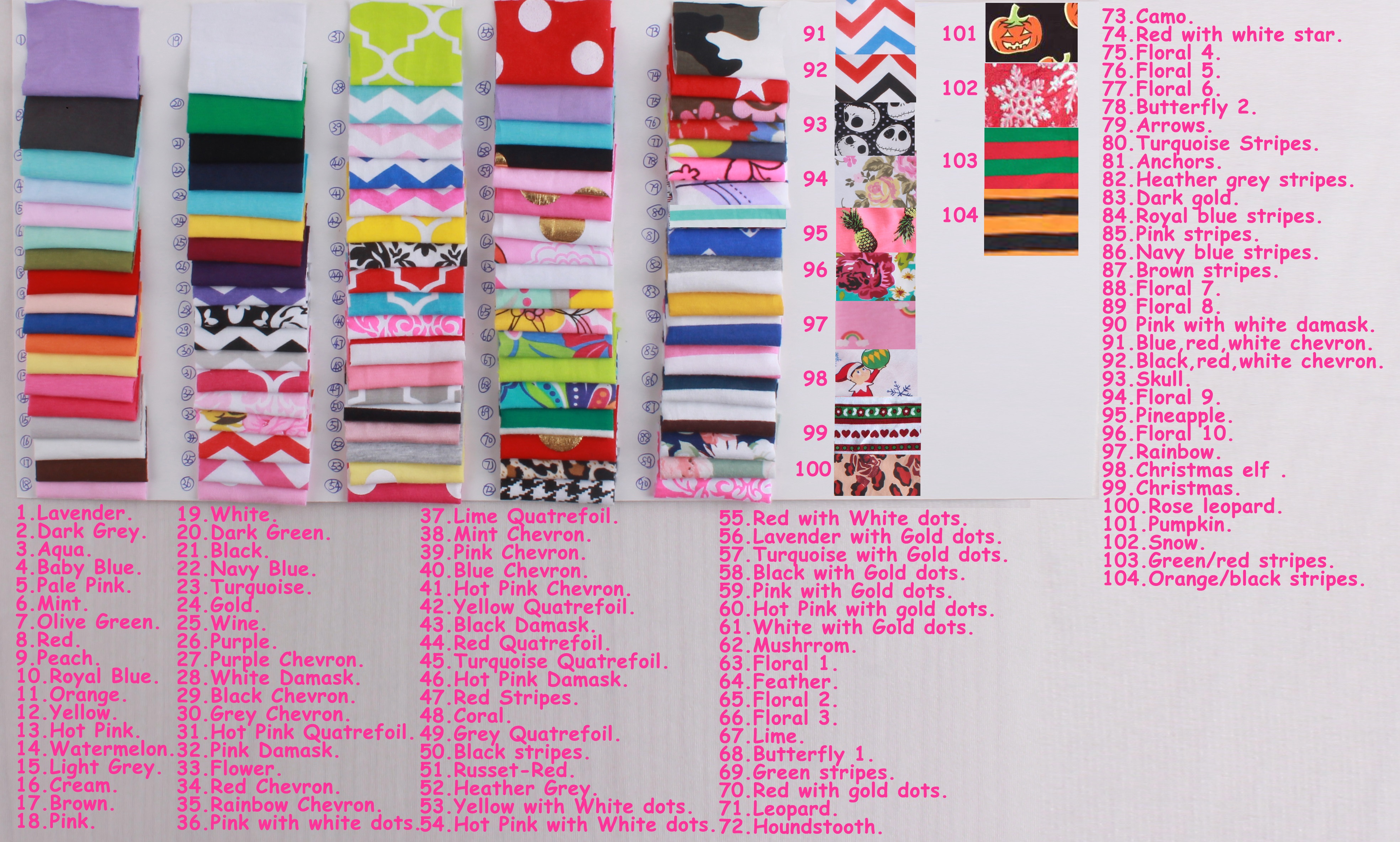 more than  30 colors