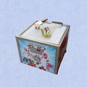 Macchina per gelato stir-fried con padella singola piatta da 45 cm per negozi di bubble tea - Product Image 5