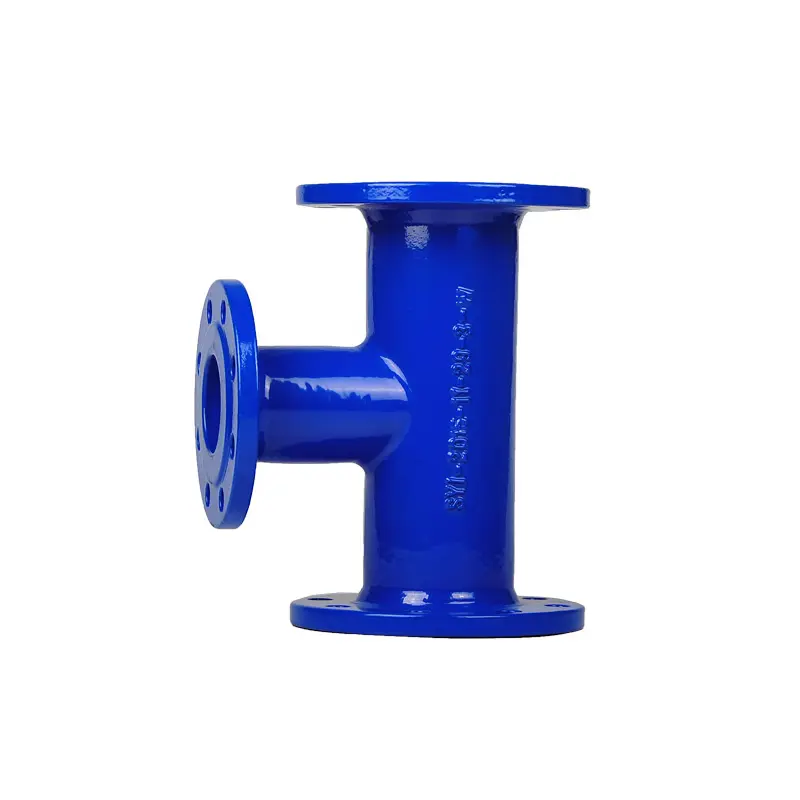 Ductile Iron Tee Elbow Flanged Pipe Fittings for water or sewerage pipeline projects