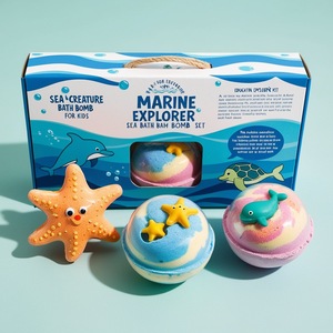 Coffret de bombes de bain Ocean Toy, infusées aux huiles essentielles, hydratantes, véganes, pour un bain relaxant, un joli cadeau pour <span class=keywords><strong>les</strong></span> amis. - Product Image 6