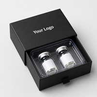 Boîtes d'emballage personnalisées en gros pour flacons de peptides de 2 ml et 3 ml, boîtes en papier avec insert en plastique, impression de logo OEM ODM