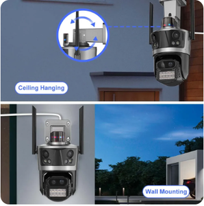 Cámara IP con <span class=keywords><strong>zoom</strong></span> 8x <span class=keywords><strong>de</strong></span> cuatro lentes, Detección automática <span class=keywords><strong>de</strong></span> movimiento humano, fácil <span class=keywords><strong>instalación</strong></span>, cámara Wifi, Audio bidireccional para exteriores, cámara <span class=keywords><strong>de</strong></span> red <span class=keywords><strong>de</strong></span> almacenamiento <span class=keywords><strong>en</strong></span> la nube - Product Image 6
