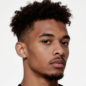 Pendientes de Flor con Moissanita en Racimo GRA, Chapados en Oro de 14K, Plata de Ley 925, Flor con Diamante VVS, Joyería Fina de Lujo para Hombre y Mujer - Product Image 5