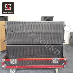 Altavoces de matriz de línea de audio y vídeo profesionales duales de 10 pulgadas, sistemas PA con amplificador de 600W para uso en exteriores - Product Image 1