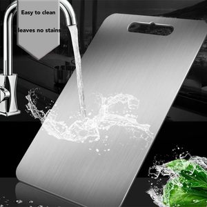 Planche à découper multifonction épaisse pour aliments, viande, fromage, en acier inoxydable 304, pour la cuisine - Product Image 5