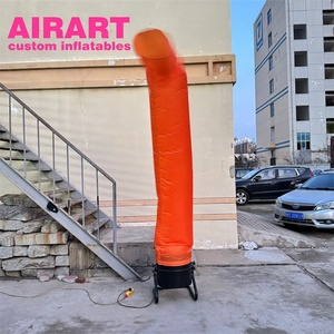 Decorazione pubblicitaria esterna gonfiabile arancione danza, gonfiabile aria ballerina ornamenti - Product Image 3