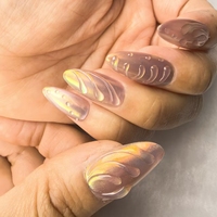 Arte de uñas hecho a mano 3D gel espejo mágico polvo estilo almendra piezas de uñas a granel al por mayor