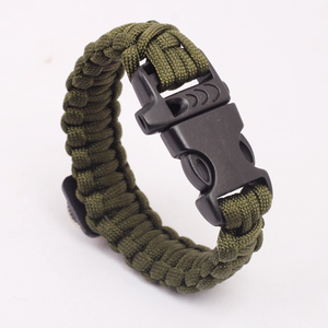 Custom Size Diy Outdoor Tactical <strong>Survival</strong> Paracord Wristband Emergency Adjustable Bracelet for Men - Product Image 5