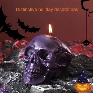 Hot Selling Factory Direct Sales Halloween Aromatherapy Pumpkin Skeleton Candles Novel Candles Holiday Decoration Ornaments - Product Image 3