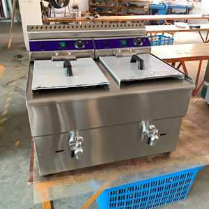 <span class=keywords><strong>Friteuse</strong></span> à gaz commerciale haute performance 20L, <span class=keywords><strong>cuve</strong></span> pour poulet frit croustillant, frites, snacks, aliments pour les restaurants de restauration rapide et la vente ambulante - Product Image 3