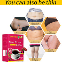 Café Minceur Naturel aux Herbes L-Carnitine Brûle-Graisse Détox Contrôle de l'Appétit Halal Sans Gluten Saveur Fruitée Adulte Sachet Boîte
