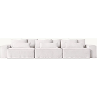 Minimalistisches Modernes Komfortables und Langlebiges Wohnzimmer Modulares 3-Sitzer Ecksofa-Set Weicher Stoff für Apartments, Einkaufszentren & Hotels