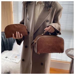 Bolsa de Maquillaje de Fábrica BSCI, Bolsa de Almacenamiento de Cosméticos de Viaje Portátil de Gran Capacidad, Bolsa de Aseo de Color Sólido, Juego de Dos Piezas - Product Image 5
