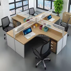 새로운 디자인 워크스테이션 배리어 조합 6-12 인용 모듈식 클래식 오피스 테이블 - Product Image 1