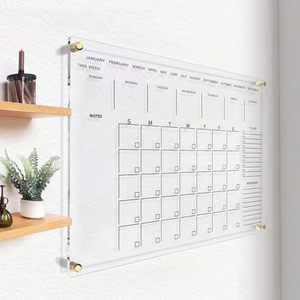 Lớn hàng tháng gia đình kế hoạch cá nhân rõ ràng nhà văn phòng thủy tinh lớn rõ ràng Acrylic khô xóa bảng calander - Product Image 4