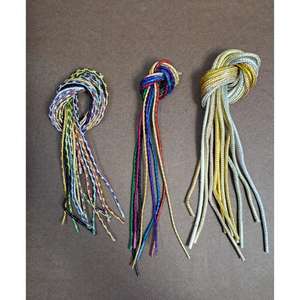 Encaje metálico de algodón y poliéster duradero de alta resistencia con hermoso patrón y uso duradero para la decoración del vestido de la ropa - Product Image 3